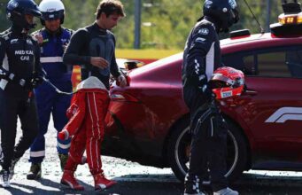 Charles Leclerc hatalmasat bukott Monzában – rövid időre a látását is elvesztette