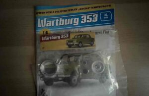 DeAgostini Wartburg 353 1:8 építés – 36. lapszám: jobb oldali hátsó keréktárcsa belső részének hozzáadása