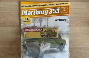 DeAgostini Wartburg 353 1:8 építés – 59. lapszám: a vezetőülés ülőlapja, alsó rész, üléstámla állítókar