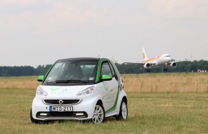 Teljesen elektromos hajtású Smart ED a Budapest Airport szolgálatában